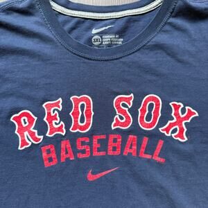 Nike Navy Red Boston Red Sox Baseball Tee